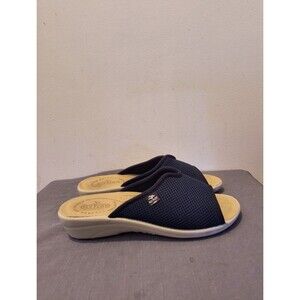 Fly Flot Mesh Slide Sandals Navy Women's 9 - 40 Made in Italy